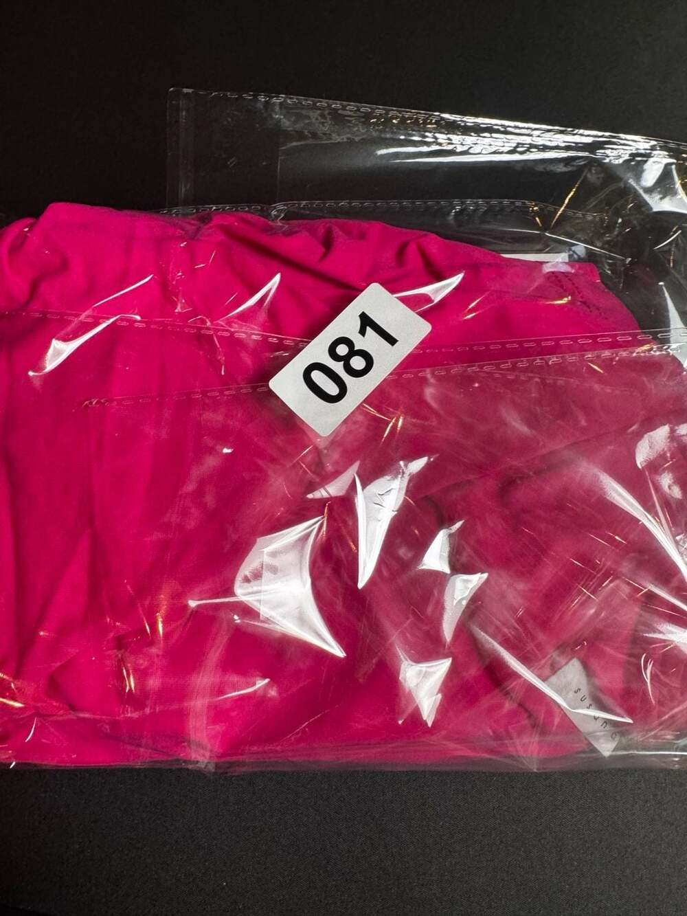 Susana Monaco Ruched V-Neck Punch Pink Sleeveless Midi Dress - Picture 9 of 9